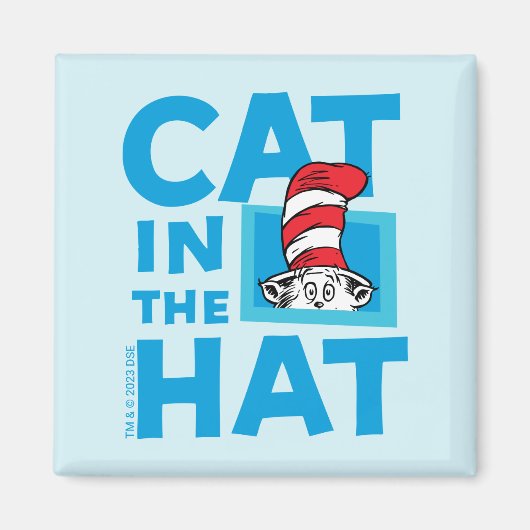 Dr. Seuss | Logo van de Kat in de Hoed Magneet (Voorkant)