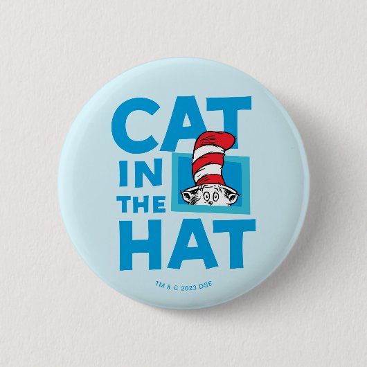 Dr. Seuss | Logo van de Kat in de Hoed Ronde Button 5,7 Cm (Voorkant)