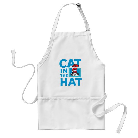 Dr. Seuss | Logo van de Kat in de Hoed Standaard Schort (Voorkant)
