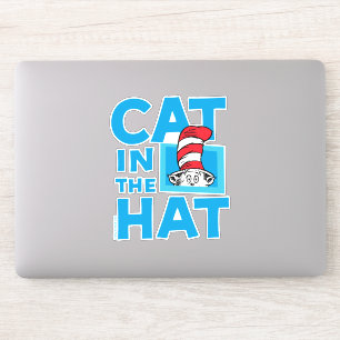 Dr. Seuss   Logo van de Kat in de Hoed Sticker
