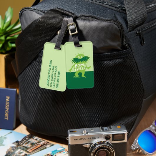 Dr. Seuss | Lorax - Geboren om groen te zijn Bagagelabel (Voorkant /achterkant)