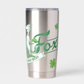 Dr. Seuss | Lucky Fox in zijn Ierse Sokken Geïsoleerde Drinkbeker (Achterkant)