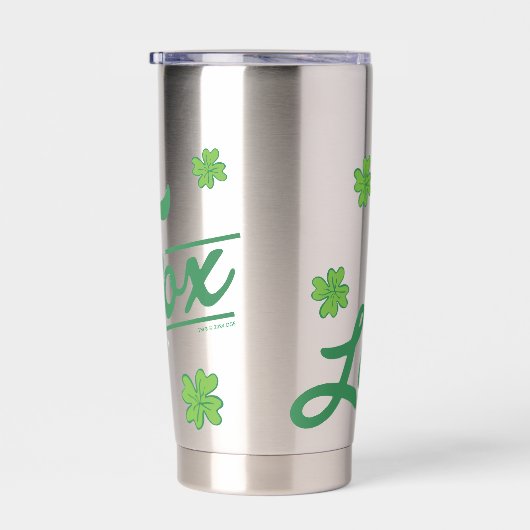 Dr. Seuss | Lucky Fox in zijn Ierse Sokken Geïsoleerde Drinkbeker (Rechts)