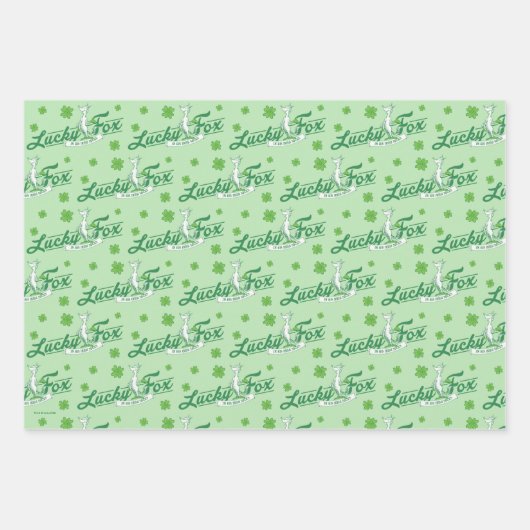 Dr. Seuss | Lucky Fox in zijn Ierse Sokken Inpakpapier Vel (Voorkant 3)