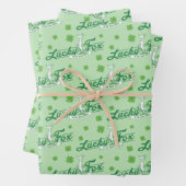 Dr. Seuss | Lucky Fox in zijn Ierse Sokken Inpakpapier Vel (In situ)