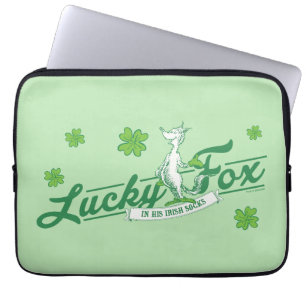 Dr. Seuss   Lucky Fox in zijn Ierse Sokken Laptop Sleeve