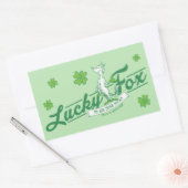 Dr. Seuss | Lucky Fox in zijn Ierse Sokken Rechthoekige Sticker (Envelop)