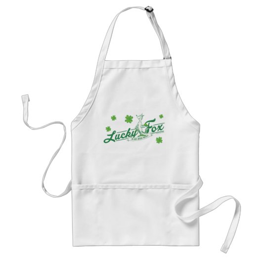 Dr. Seuss | Lucky Fox in zijn Ierse Sokken Standaard Schort (Voorkant)