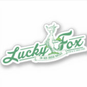 Dr. Seuss | Lucky Fox in zijn Ierse Sokken Sticker (Voorkant)