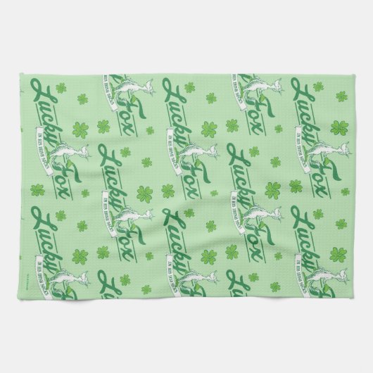 Dr. Seuss | Lucky Fox in zijn Ierse Sokken Theedoek (Horizontaal)