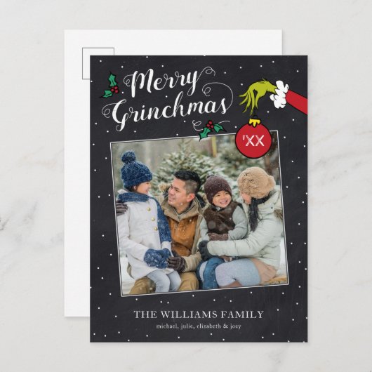 Dr. Seuss | Merry Grinchmas Feestdagenkaart (Voorkant / Achterkant)