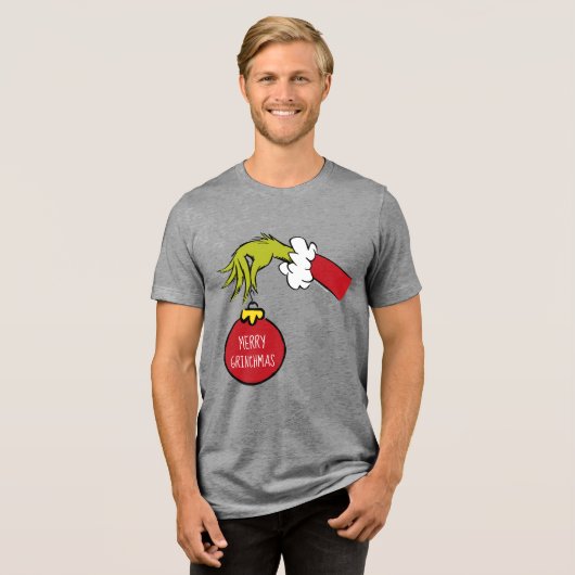 Dr. Seuss | Merry Grinchmas Tri-Blend Shirt (Voorkant volledig)