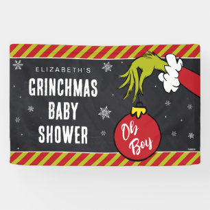 Dr. Seuss O jongen Grinch babyborrel Spandoek