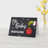 Dr. Seuss | Oh Baby Grinch Baby gefeliciteerd Kaart (Gele Bloem)