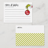 Dr. Seuss | Oh Boy Grinch Baby Advies Informatiekaartje (Voorkant / Achterkant)