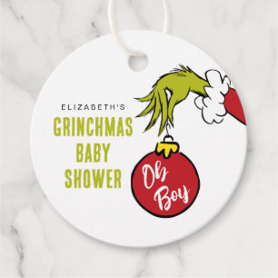 Dr. Seuss   Oh Boy Grinch Baby shower Bedankjes Labels