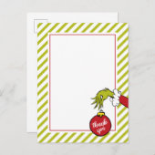 Dr. Seuss | Oh Boy Grinch Baby Shower Bedankt Briefkaart (Voorkant / Achterkant)