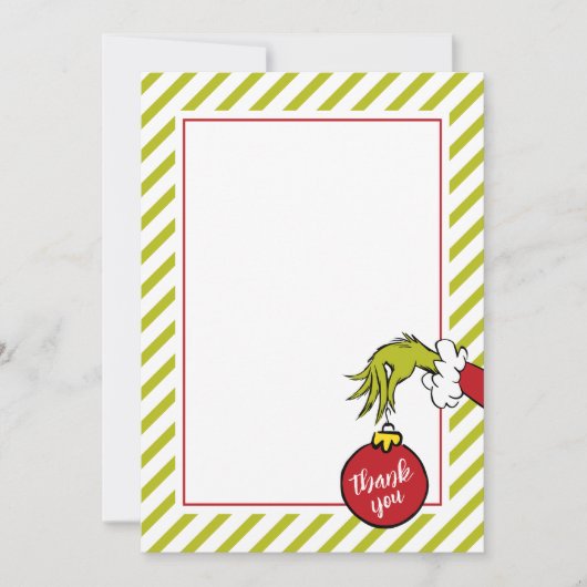 Dr. Seuss | Oh Boy Grinch Baby shower Dank je Bedankkaart (Voorkant)