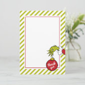 Dr. Seuss | Oh Boy Grinch Baby shower Dank je Bedankkaart (Staand voorkant)