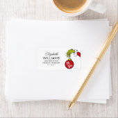 Dr. Seuss | Oh Boy Grinch Baby shower Etiket (Insitu)