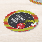 Dr. Seuss | Oh Boy Grinch Baby shower Kartonnen Onderzetters (Gekanteld)