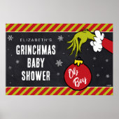 Dr. Seuss | Oh Boy Grinch Baby shower Poster (Voorkant)