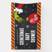 Dr. Seuss | Oh Boy Grinch Baby shower Spandoek (Verticaal)