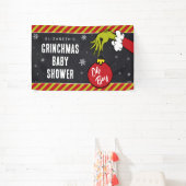 Dr. Seuss | Oh Boy Grinch Baby shower Spandoek (Insitu)