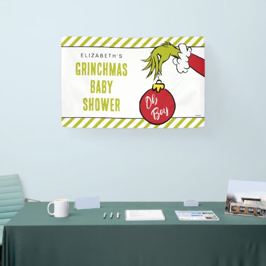 Dr. Seuss | Oh Boy Grinch Baby shower Spandoek (Beurs)