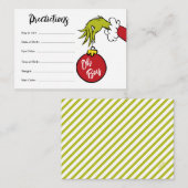 Dr. Seuss | Oh Boy Grinch Baby voorspellingen Informatiekaartje (Voorkant / Achterkant)