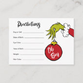 Dr. Seuss | Oh Boy Grinch Baby voorspellingen Informatiekaartje (Voorkant)
