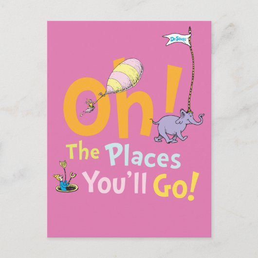 Dr. Seuss | Oh! De Plaatsen Parade Briefkaart (Voorkant)