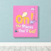 Dr. Seuss | Oh! De Plaatsen Parade Canvas Afdruk (Insitu (Houten vloer))