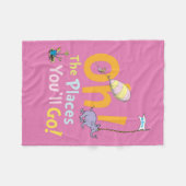 Dr. Seuss | Oh! De Plaatsen Parade Fleece Deken (Voorkant (Horizontaal))