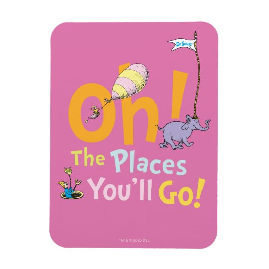 Dr. Seuss | Oh! De Plaatsen Parade Magneet (Verticaal)