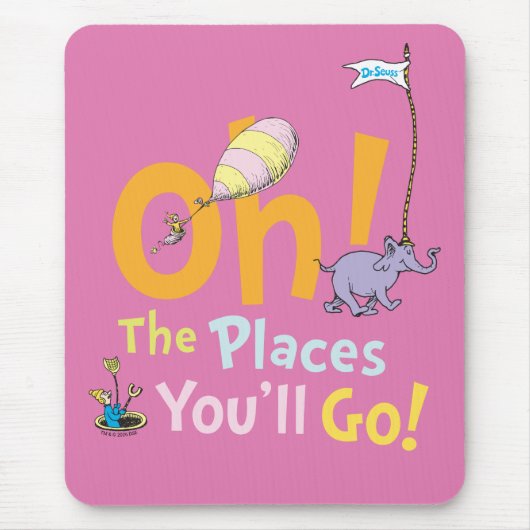 Dr. Seuss | Oh! De Plaatsen Parade Muismat (Voorkant)