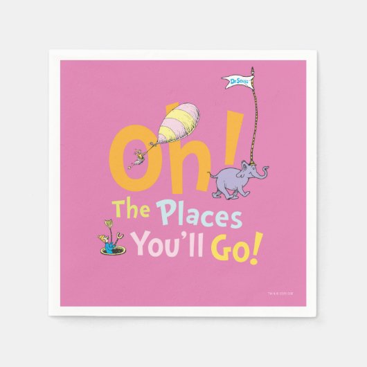 Dr. Seuss | Oh! De Plaatsen Parade Servet (Voorkant)