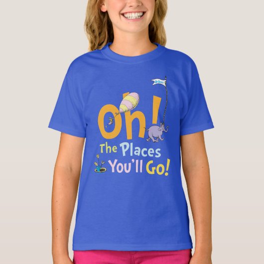 Dr. Seuss | Oh! De Plaatsen Parade T-shirt (Voorkant)