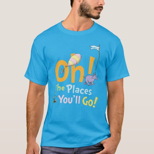 Dr. Seuss | Oh! De Plaatsen Parade T-shirt (Voorkant)