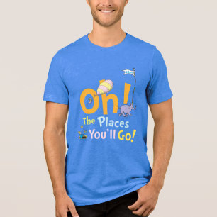 Dr. Seuss Oh! De Plaatsen Parade Tri-Blend Shirt