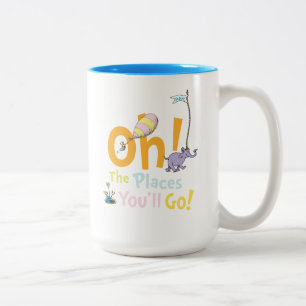 Dr. Seuss Oh! De Plaatsen Parade Tweekleurige Koffiemok