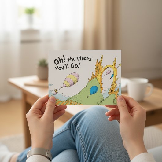 Dr. Seuss | Oh, de plaatsen waar je gaat! Briefkaart