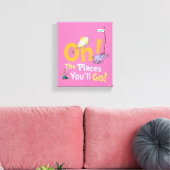 Dr. Seuss| Oh, de plaatsen waar je gaat! Canvas Afdruk (Insitu (Woonkamer))