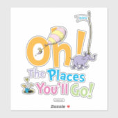 Dr. Seuss| Oh, de plaatsen waar je gaat! Sticker (Vel)