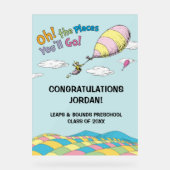 Dr. Seuss | Oh, de plaatsen waar je heen gaat! Afg Acryl Bord (Voorkant)