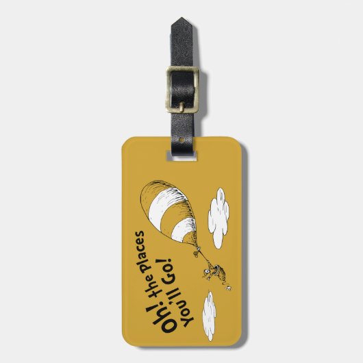 Dr. Seuss | Oh, de plaatsen waar je heen gaat! ret Bagagelabel (Voorkant verticaal)