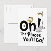 Dr. Seuss | Oh, de plaatsen waar je heen gaat! ret Briefkaart (Voorkant / Achterkant)