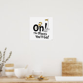 Dr. Seuss | Oh, de plaatsen waar je heen gaat! ret Poster (Keuken)