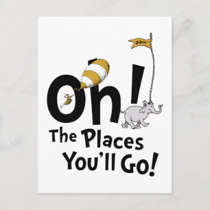 Dr. Seuss Oh, de plaatsen waar je zult gaan! Ret Briefkaart