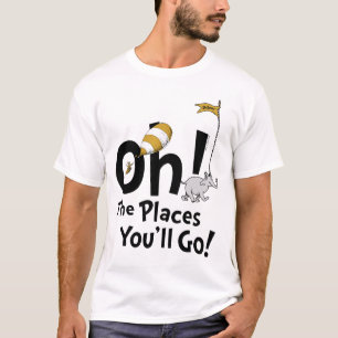 Dr. Seuss Oh, de plaatsen waar je zult gaan! Ret T-shirt